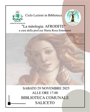Ciclo Lezioni in Biblioteca - La mitologia "AFRODITE"